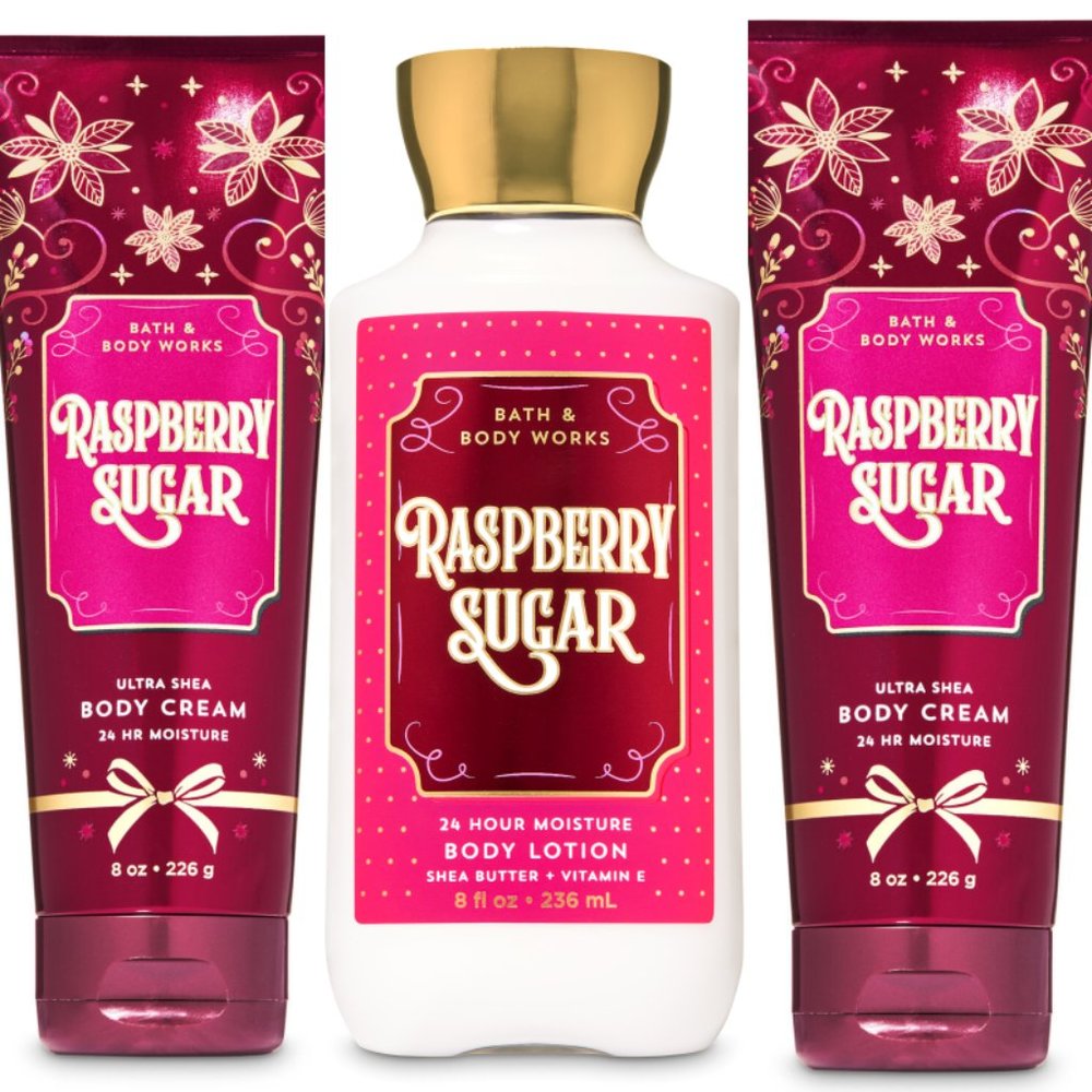 3 FULL sz RASPBERRY SUGAR  NEW